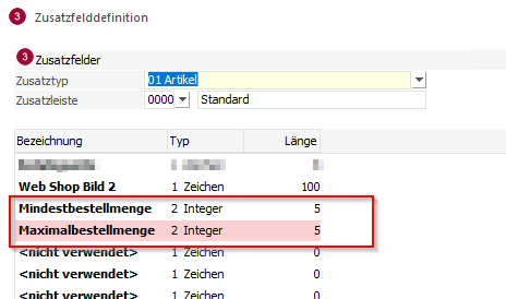Mindestbestellmenge