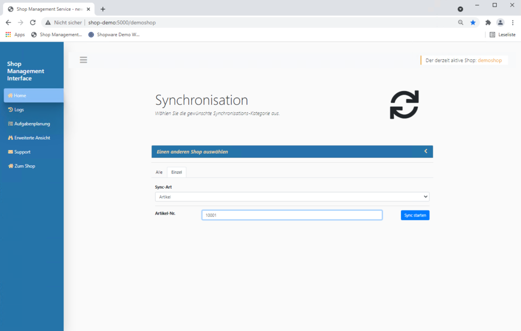 woocommerce schnittstelle